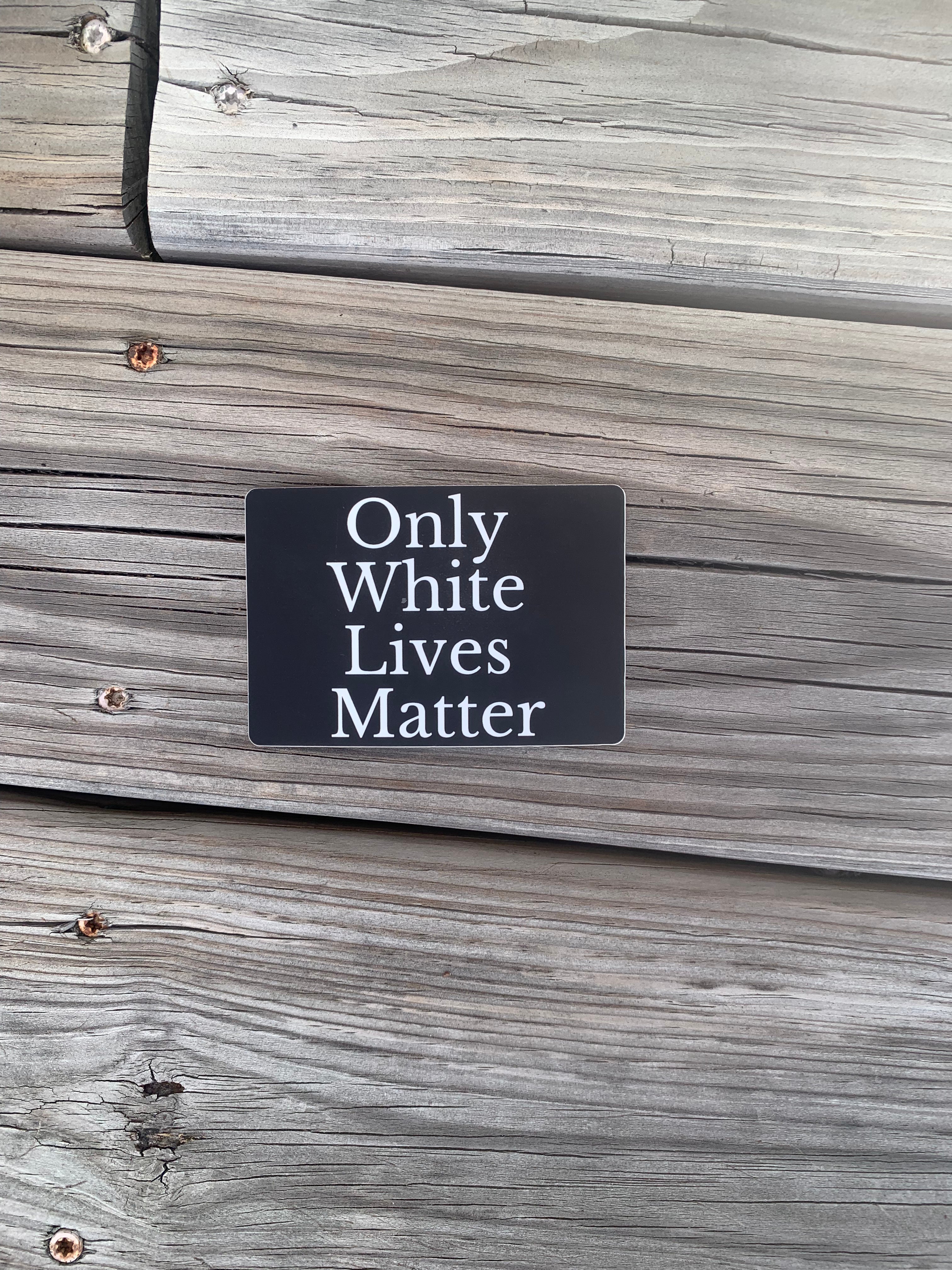 White Lives Matter Decal