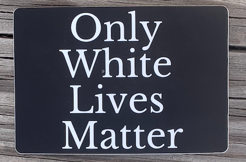 White Lives Matter Decal